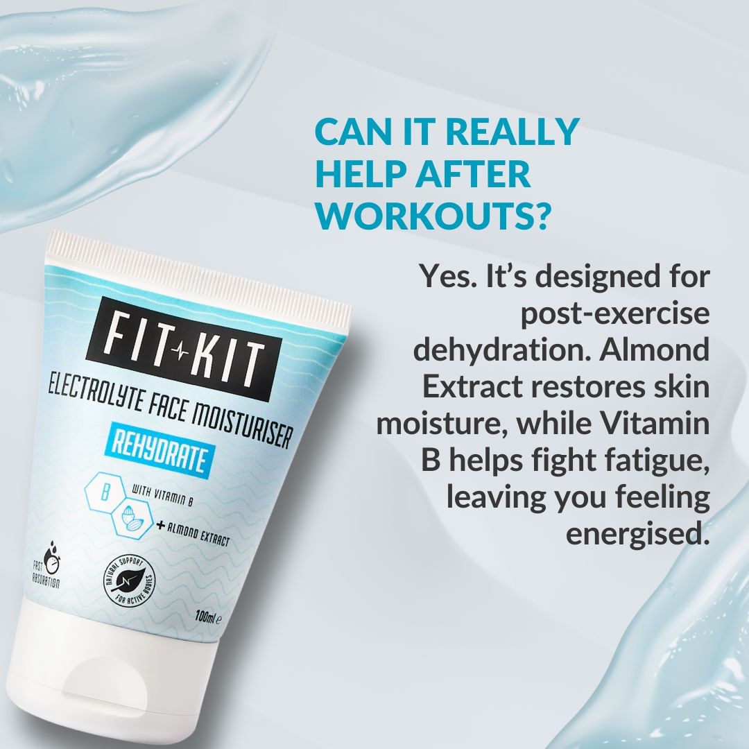 Rehydrate Electrolyte Face Moisturiser Health & Beauty Fit Kit Bodycare