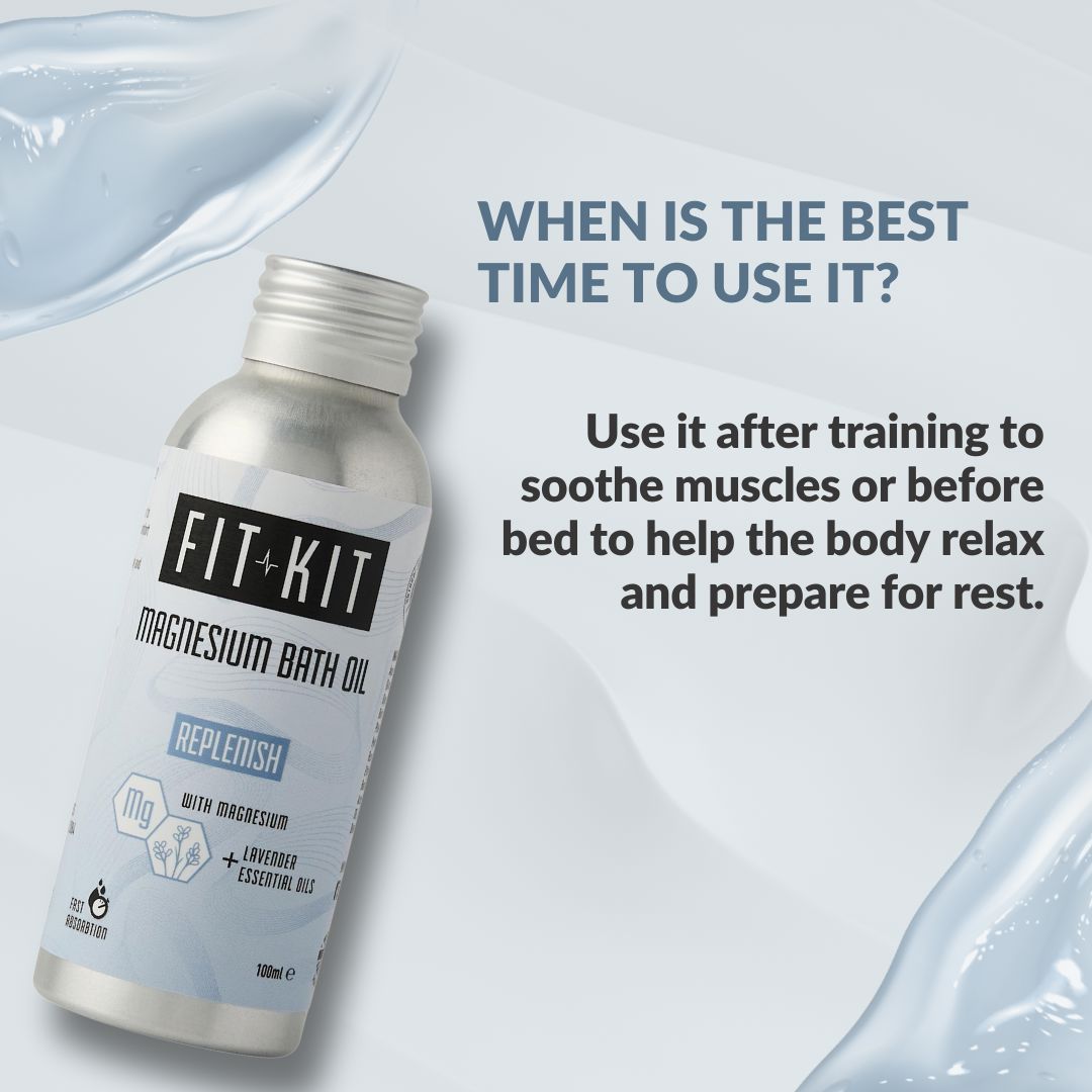 Replenish Magnesium Bath Oil Health & Beauty Fit Kit Bodycare 