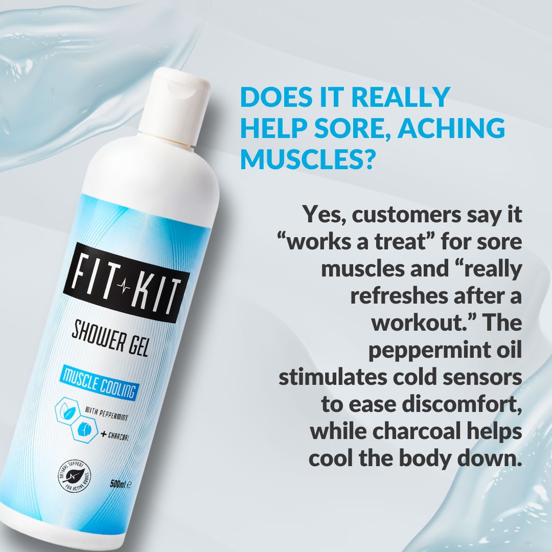 Muscle Cooling Shower Gel 500ml Health & Beauty Fit Kit Bodycare 