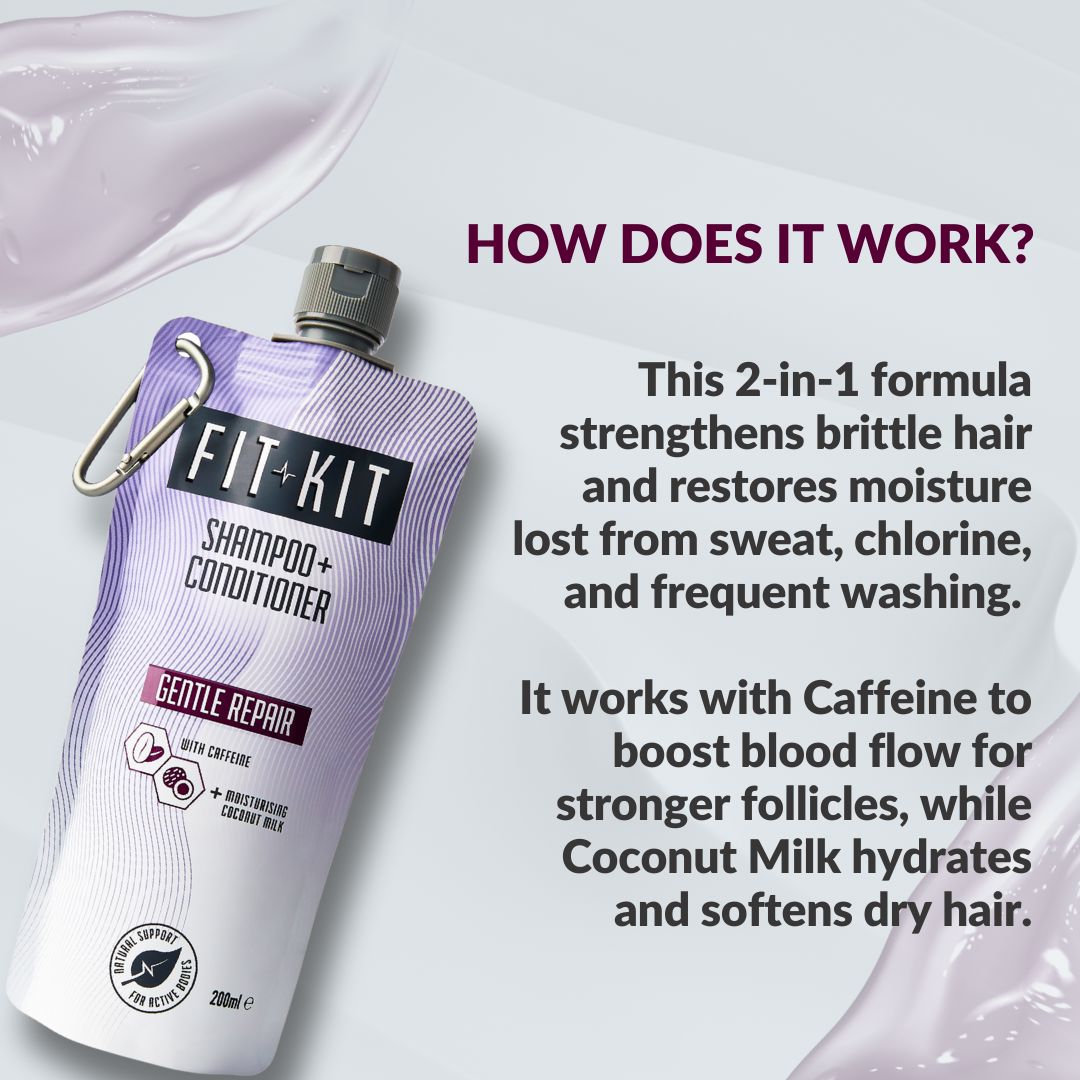 Gentle Repair Shampoo + Conditioner Health & Beauty Fit Kit Bodycare 