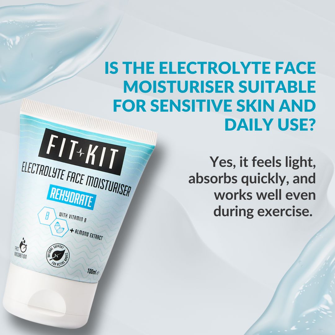 Rehydrate Electrolyte Face Moisturiser Health & Beauty Fit Kit Bodycare 
