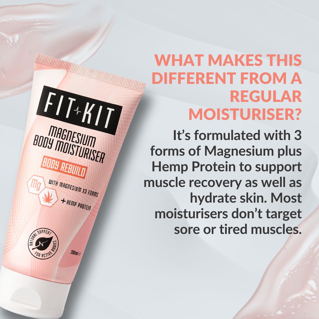 Body Rebuild Magnesium Body Moisturiser Health & Beauty Fit Kit Bodycare 
