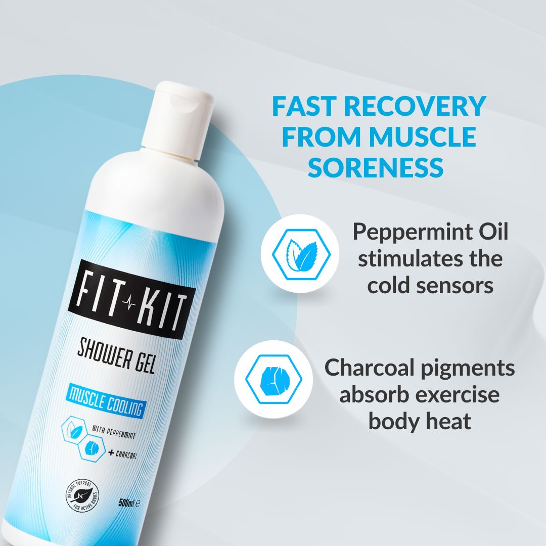 Muscle Cooling Shower Gel 500ml Health & Beauty Fit Kit Bodycare 