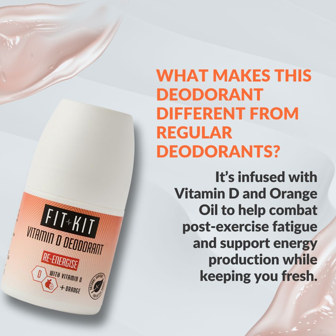 Re-Energise Vitamin D Deodorant Health & Beauty Fit Kit Bodycare 